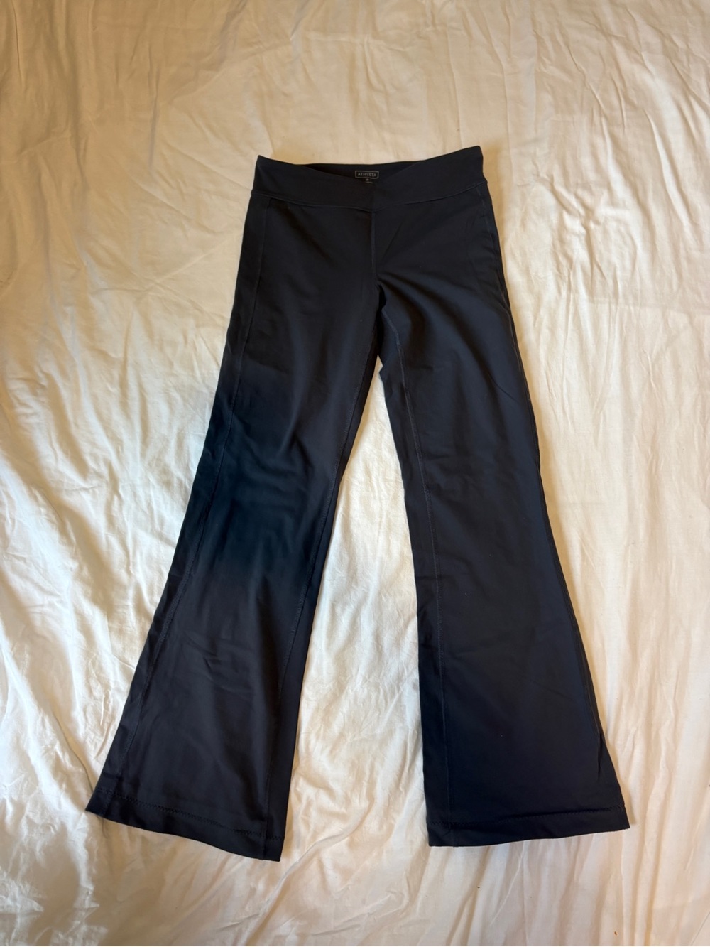 Athleta grey Boot-Cut Flare Performance Pants. Large tall.